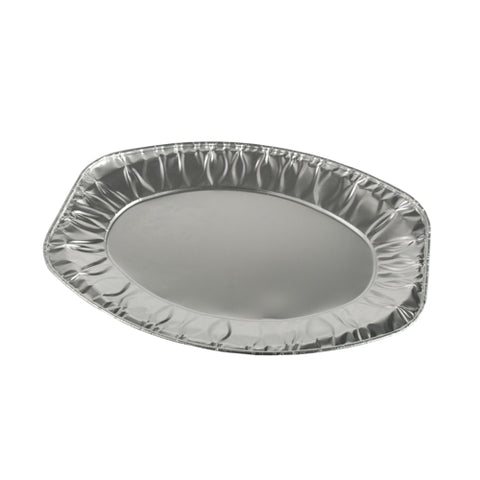 Plat de service. en aluminium ovale 35 cm x 24.5 cm (100 unités)