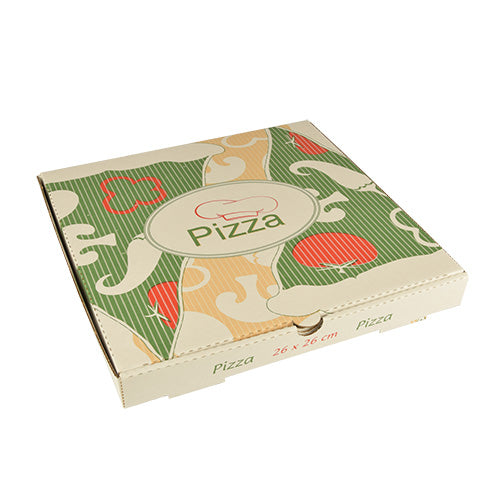 Cartons à pizza 26 x 26 x 3 cm