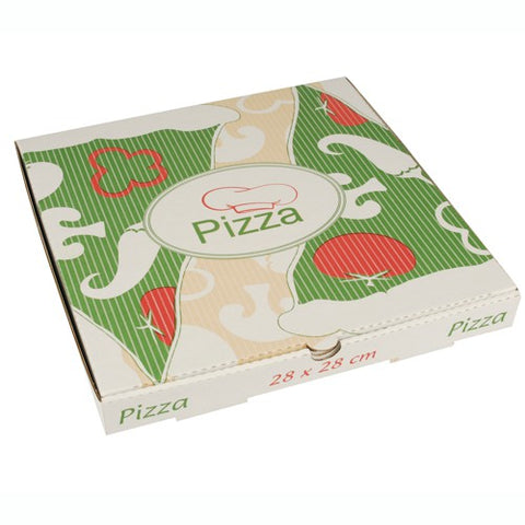 Cartons à pizza 28 x 28 x 3 cm 