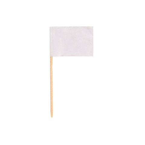 Piques décoratives 8 cm blanc (5000 unités)