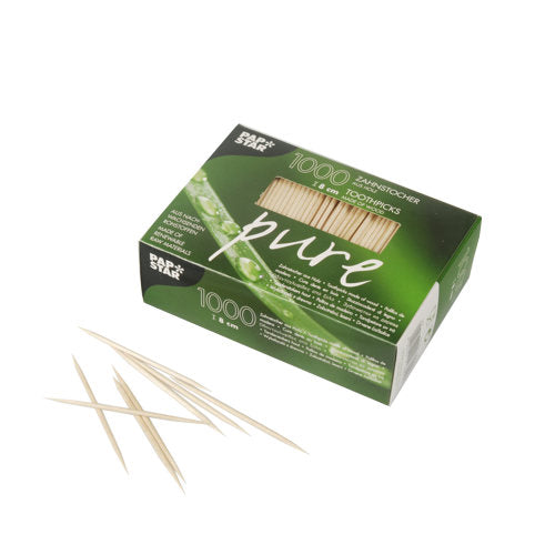 Cure dents. bois "pure" rond 8 cm (30000 unités)