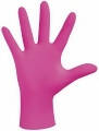 Gant Nitrile non poudré Rose - Taille M - 1 carton de 10 boites de 100 gants : 1000 gants au total
