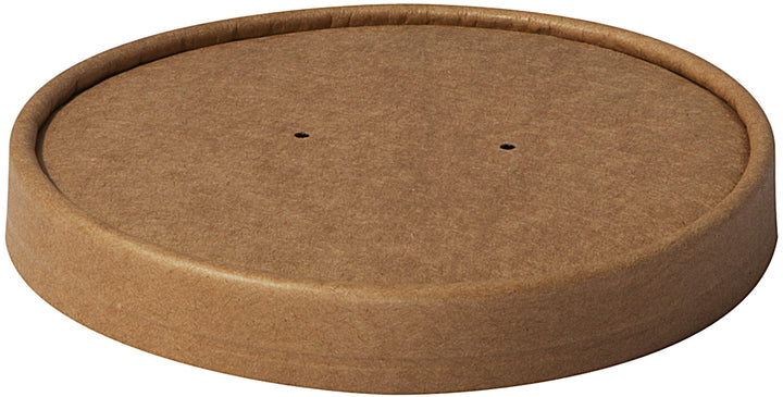 Couvercles VHL32 pour bols soupe carton brun/blanc (500 unités)
