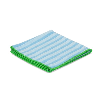 LAVETTE EN MICROFIBRE DOUBLE USE - 31 X 31 CM - BLEU ( 200 unités)