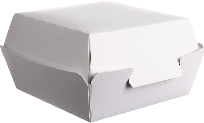 Boîtes géantes burger carton blanc 15x15x9cm (300 unités)