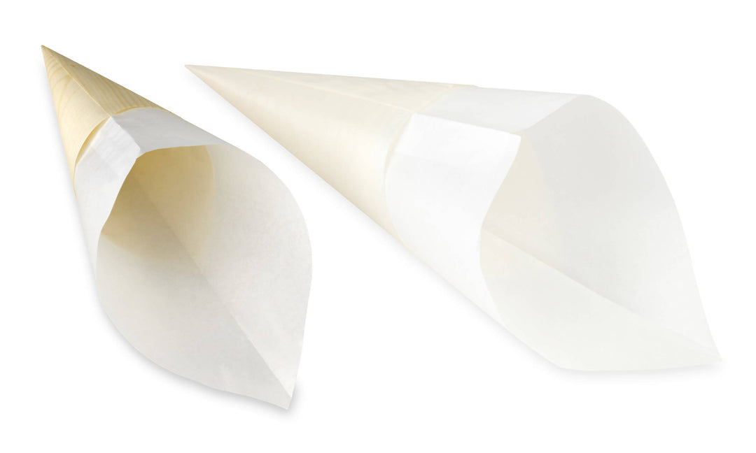 Cônes en bois pour crêpes avec sachet (1000 unités)