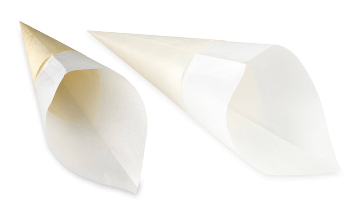 Cônes en bois pour crêpes avec sachet (1000 unités)