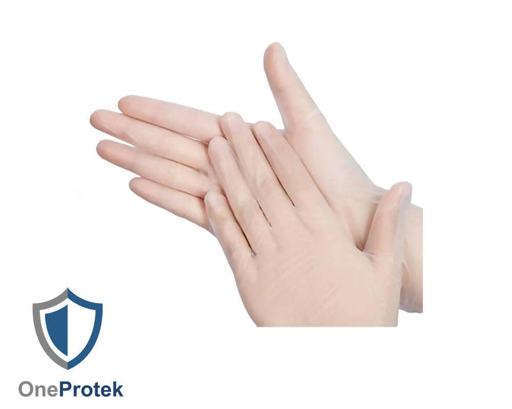 Gant vinyle non poudré transparent - Taille S Boite de 100 gants, colis de 10 boites - Total : 1000 unités