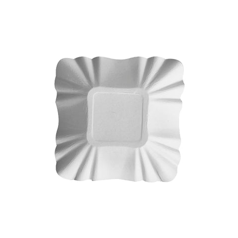 Coupelles. carton "pure" rectangulaire 9 cm x 9 cm x 3 cm blanc (2000 unités)