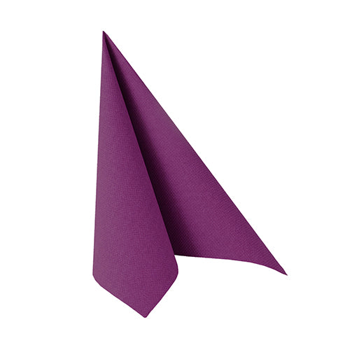Serviettes "ROYAL Collection" pliage 25 cm x 25 cm violet 