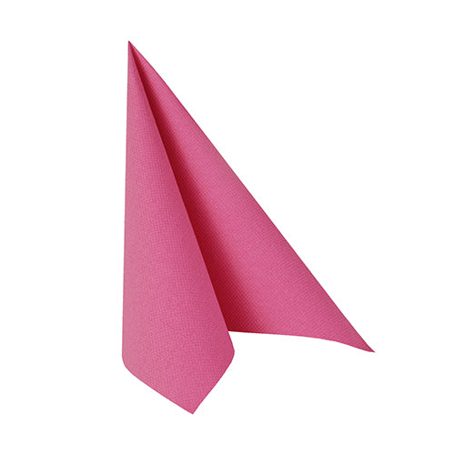 Serviettes "ROYAL Collection" pliage 25 cm x 25 cm fuchsia