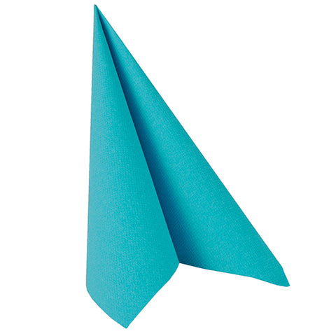 Serviettes "ROYAL Collection" pliage 40 cm x 40 cm turquoise