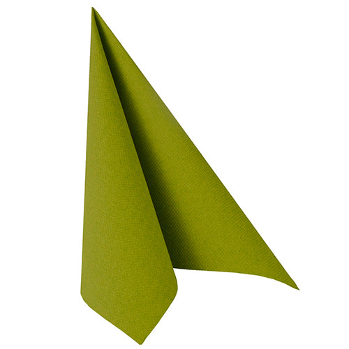 Serviettes "ROYAL Collection" pliage 40 cm x 40 cm vert olive