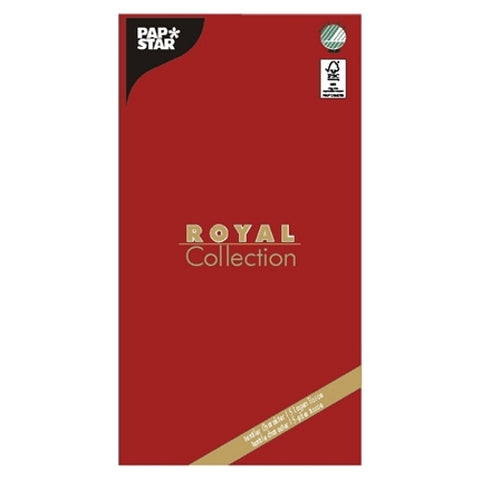 Nappe non tissé, Tissue "ROYAL Collection" 120 cm x 180 cm rouge (10 unités)