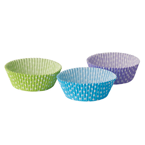Moules en papier Ø 5 cm · 2.5 cm couleurs assorties "Dots" (1440 unités)