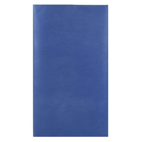 Nappe. aspect textile. non tissée "soft selection" 120 cm x 180 cm bleu foncé (10 unités)
