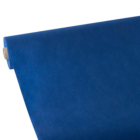 Nappe. aspect textile. non tissée "soft selection" 25 m x 1.18 m bleu foncé (4 unités)
