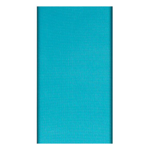 Nappe. aspect textile. non tissée "soft selection" 120 cm x 180 cm turquoise (10 unités)