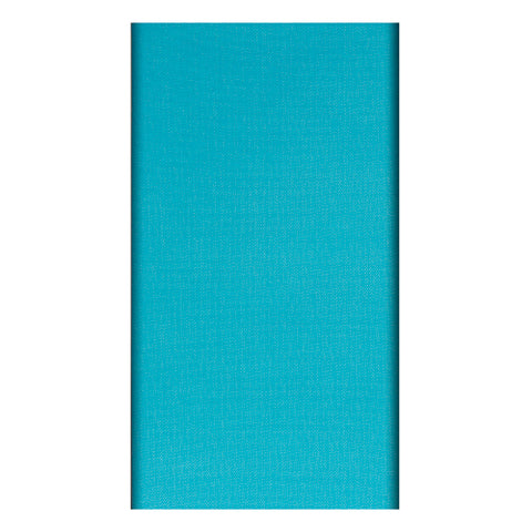 Nappe. aspect textile. non tissée "soft selection" 120 cm x 180 cm turquoise (10 unités)