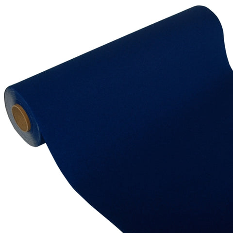 Chemin de table "ROYAL Collection" 24 m x 40 cm bleu foncé (4 unités)