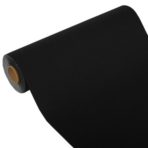 Chemin de table "ROYAL Collection" 24 m x 40 cm noir (4 unités)