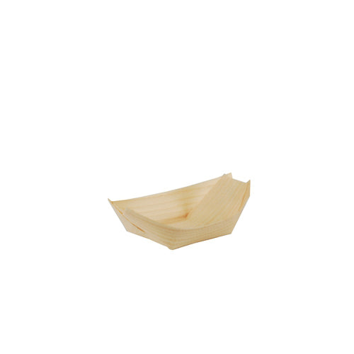 Fingerfood - Bols. bois "pure" 11 cm x 6.5 cm "Bateau" (500 unités)