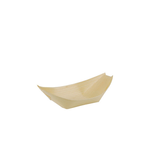 Fingerfood - Bols. bois "pure" 14 cm x 8.2 cm "Bateau" (500 unités)
