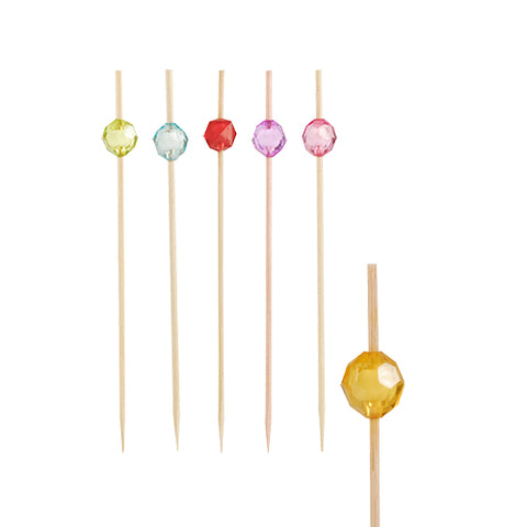 Piques 12 cm couleurs assorties "Pearl" (1000 unités)