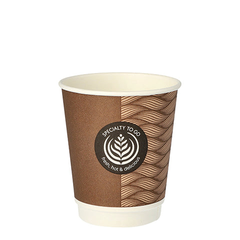 Gobelets carton "To Go" 25 cl / 8 oz à double paroi Ø 8 cm (625 unités)