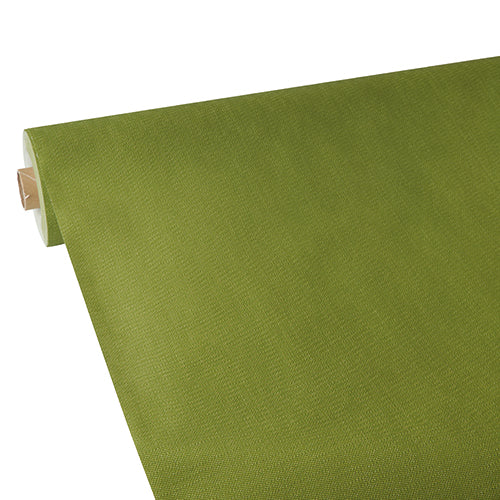 Nappe. aspect textile. non tissée "soft selection plus" 25 m x 1.18 m vert olive (2 unités)