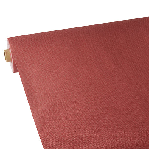 Nappe. aspect textile. non tissée "soft selection plus" 25 m x 1.18 m rouge (2 unités)