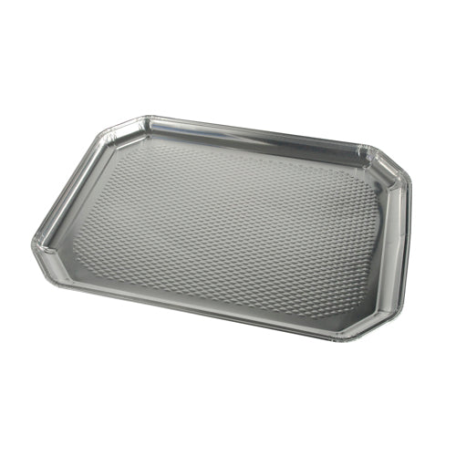 Plat de service. en aluminium rectangulaire 35 cm x 26 cm (45 unités)