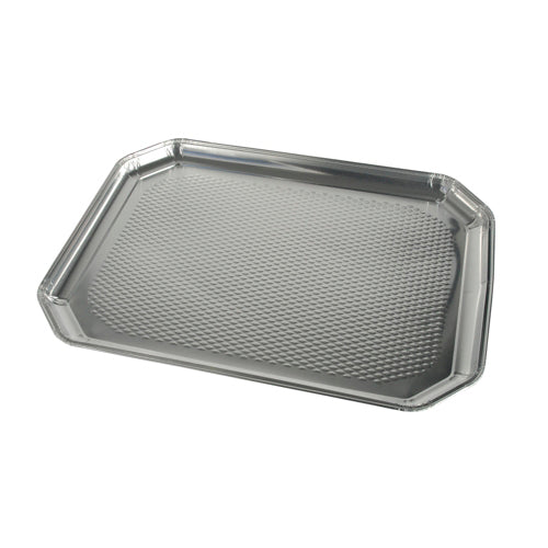Plat de service. en aluminium rectangulaire 35 cm x 26 cm (100 unités)
