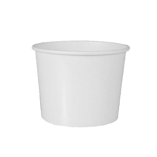 Terrines à soupe. carton "To Go" rond 350 ml Ø 9.9 cm · 7 cm blanc (500 unités)