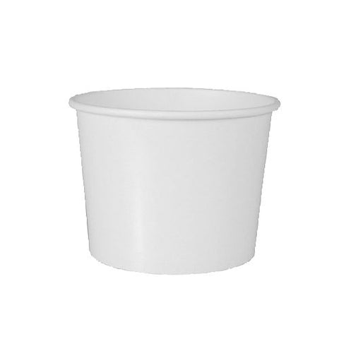 Terrines à soupe. carton "To Go" rond 350 ml Ø 9.9 cm · 7 cm blanc (500 unités)