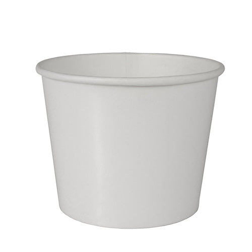 Terrines à soupe. carton "To Go" rond 500 ml Ø 11 cm · 8.3 cm blanc (500 unités)