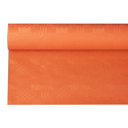Nappe damassée 6 m x 1.2 m nectarine (12 unités)