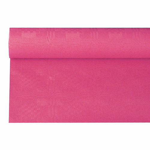 Nappe damassée 6 m x 1.2 m fuchsia (12 unités)