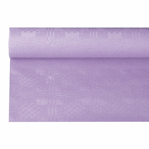 Nappe damassée 6 m x 1.2 m violet (12 unités)