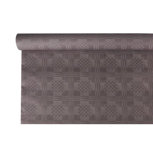 Nappe damassée 6 m x 1.2 m gris (12 unités)
