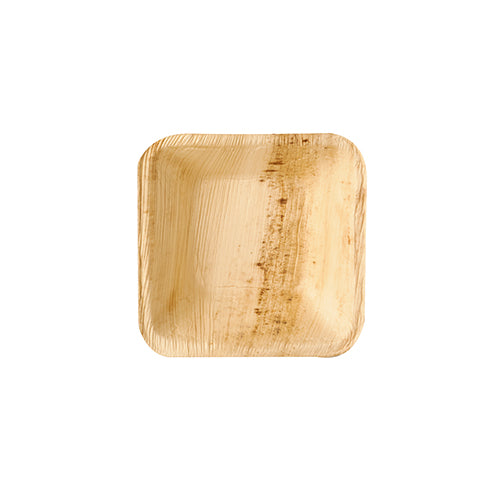 Coupelles. Feuille de palmier "pure" rectangulaire 40 ml 8 cm x 8 cm x 2 cm (250 unités)