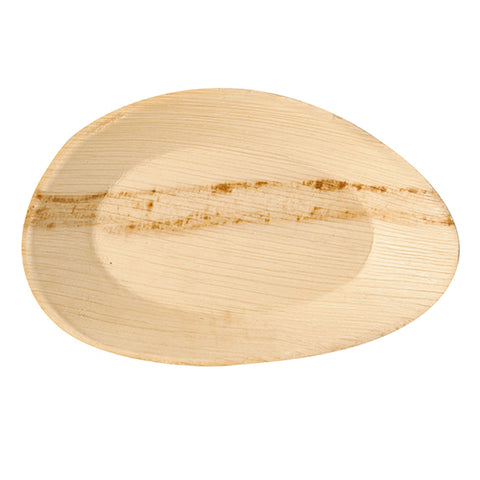Assiettes. feuille de palmier "pure" ovale 26 cm x 17 cm x 2.5 cm