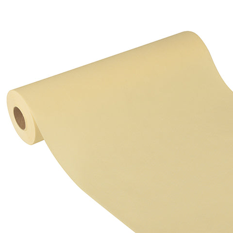 Chemin de table. aspect textile. non tissé "soft selection plus" 24 m x 40 cm champagne (4 unités)