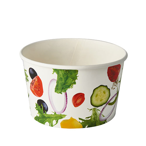 Saladiers. carton "To Go" 600 ml Ø 12.5 cm · 7.5 cm "Salad" (600 unités)