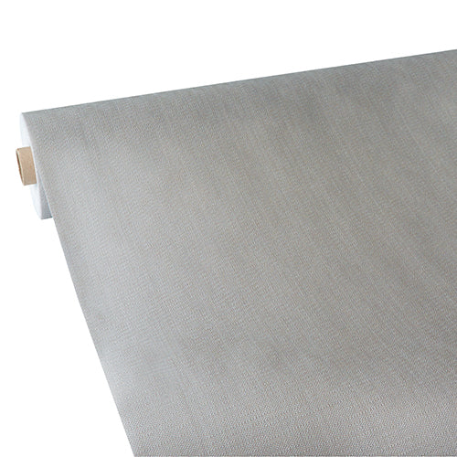 Nappe. aspect textile. non tissée "soft selection plus" 25 m x 1.18 m argent (2 unités)