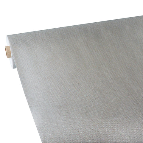 Nappe. aspect textile. non tissée "soft selection plus" 25 m x 1.18 m argent (2 unités)