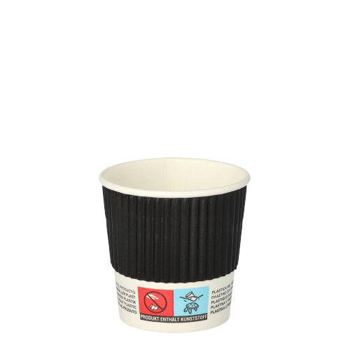 Gobelets carton "To Go" 10 cl / 4 ozØ 6 cm Ripple Wall