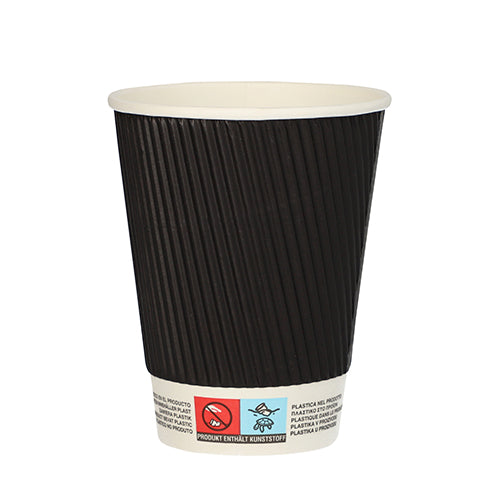 Gobelets. carton "To Go" 0.3 l Ø 9 cm · 11 cm Ripple Wall (500 unités)