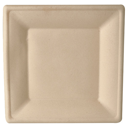 Assiettes en canne à sucre "pure" carré