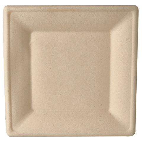 Assiettes en canne à sucre "pure" carré